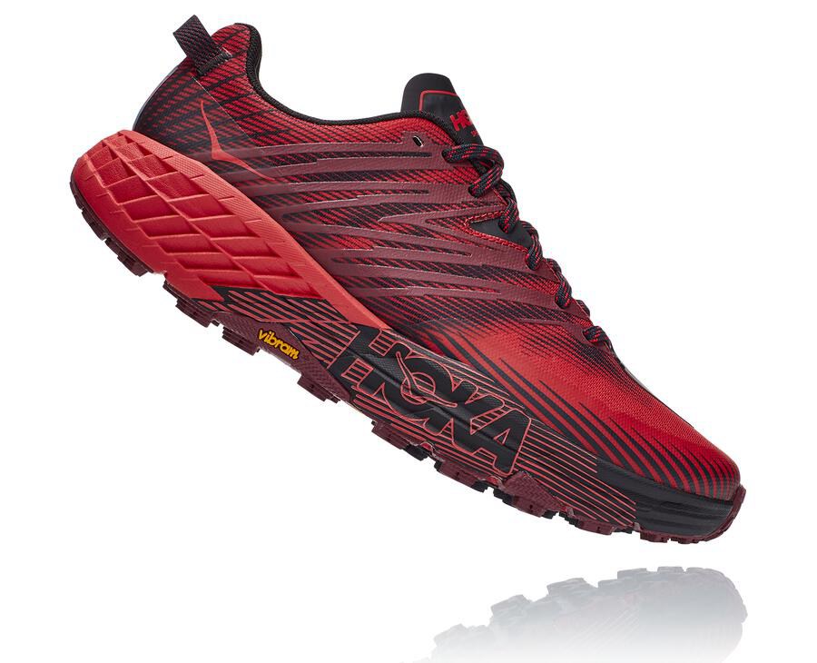 Hoka One One Trail Schoenen Heren - Speedgoat 4 - Rood - AE5314027